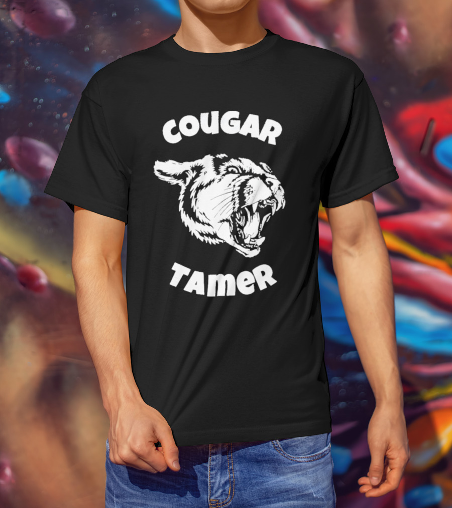 Cougar Tamer For Husband Of Hot Cougar Wife T-Shirt