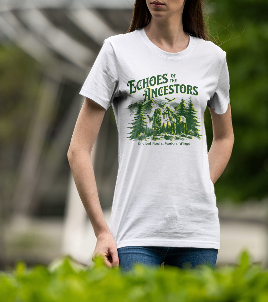 Echoes Of The Ancestors Ancient Roots Modern Wings T-Shirt