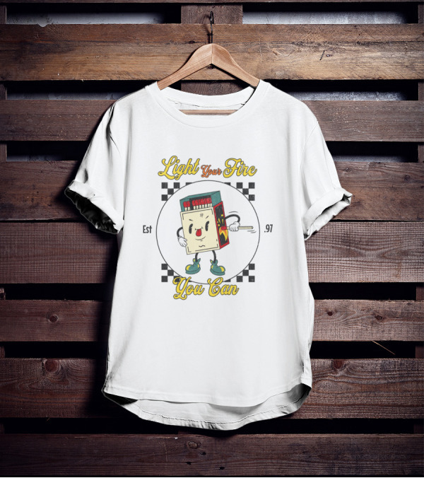 Light Your Fire You Can Matchbox Character T-Shirt