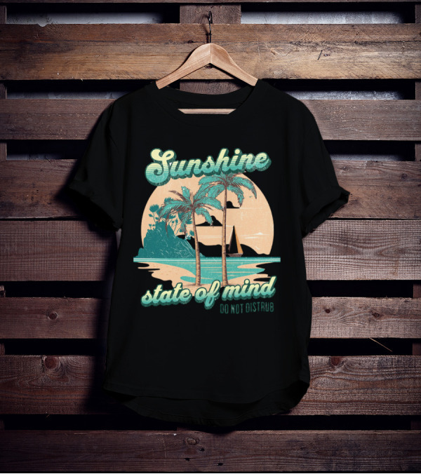 Sunshine State Of Mind Do Not Disturb Vintage Beach T-Shirt