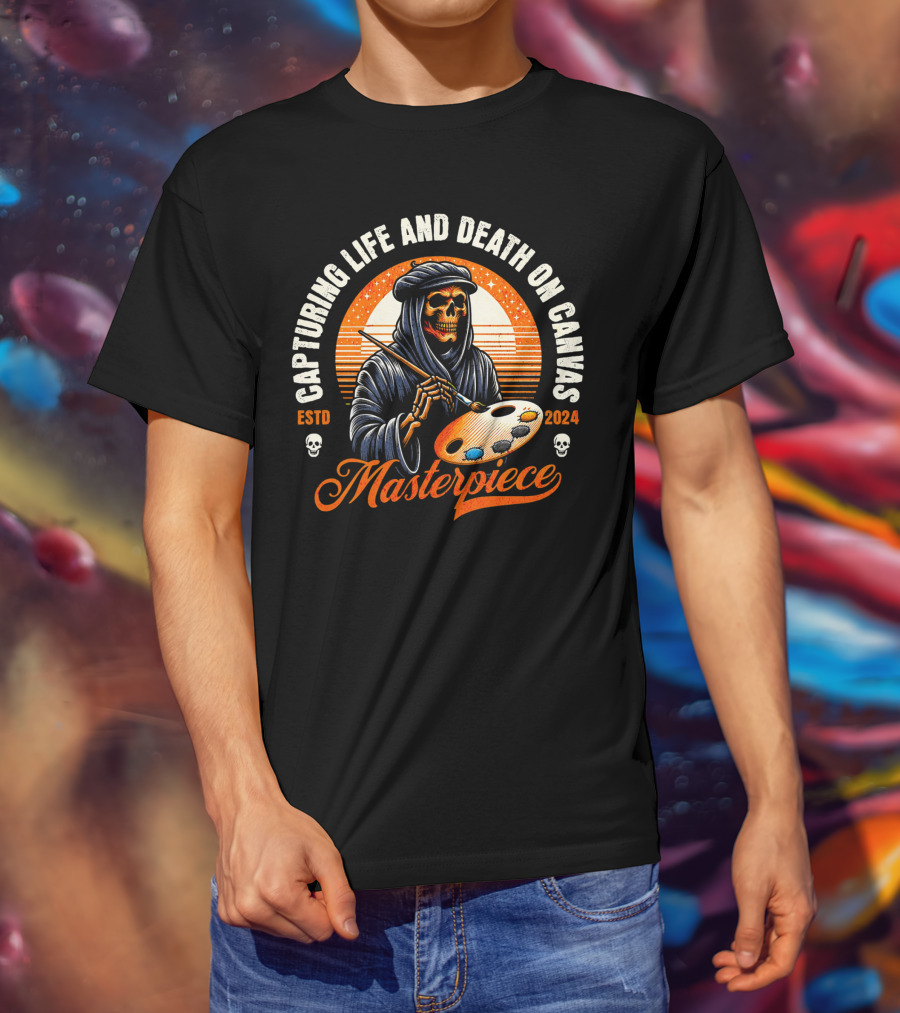 Capturing Life And Death On Canvas Masterpiece ESTD T-Shirt