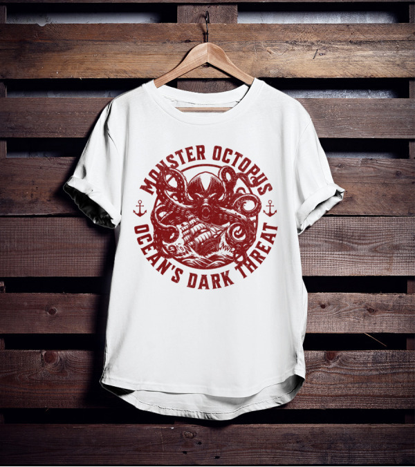Monster Octopus Ocean's Dark Threat T-Shirt