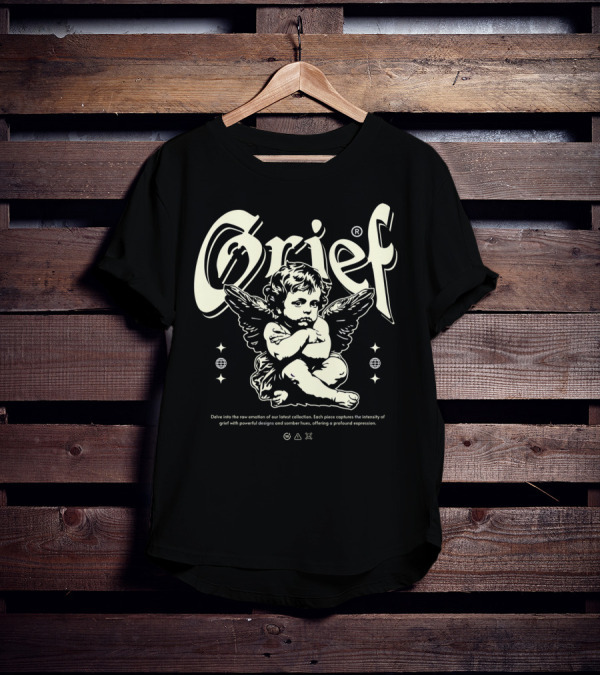 Grief Cupid Streetwear Angelic Expression Collection T-Shirt