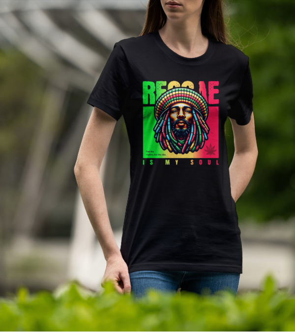 Reggae Feel The Rhythm Live The Vibe Is My Soul T-Shirt
