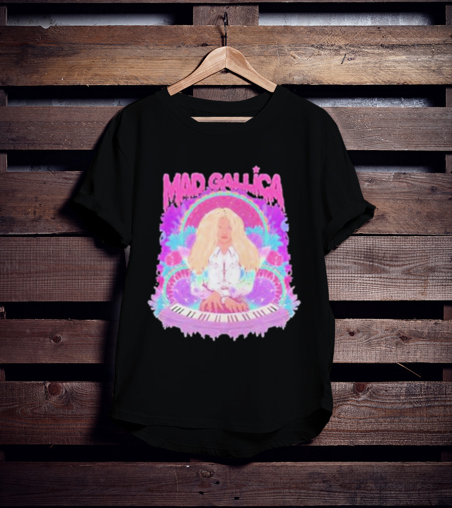 MAD GALLICA PINK RETRO PSYCHEDELIC KEYBOARD T-Shirt