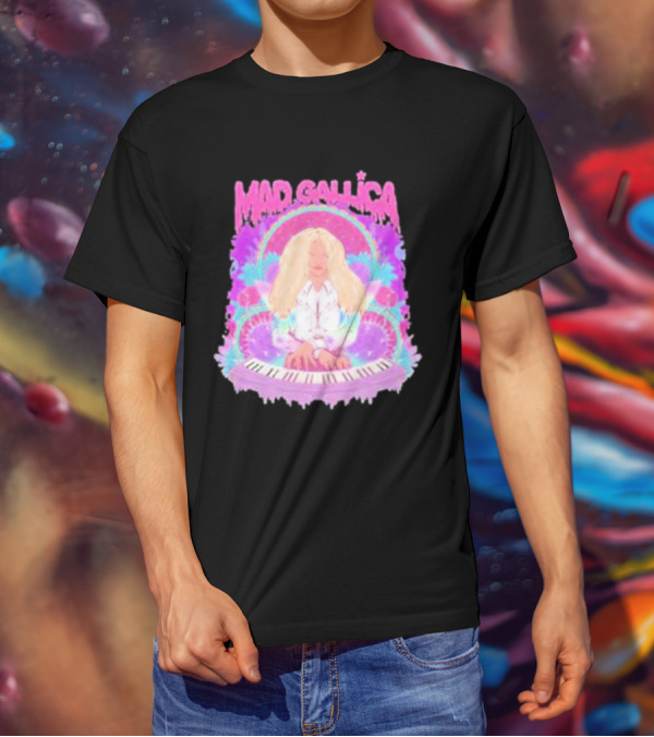 MAD GALLICA PINK RETRO PSYCHEDELIC KEYBOARD T-Shirt