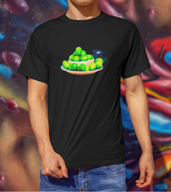 I Love Limes Platter With Blue Jug T-Shirt