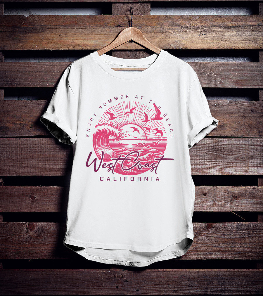 Enjoy Summer At The Beach West Coast California T-Shirt