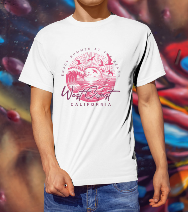 Enjoy Summer At The Beach West Coast California T-Shirt