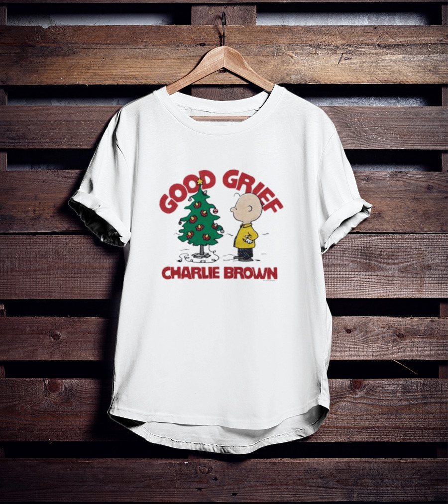 Good Grief Charlie Brown Christmas Tree Scene T-Shirt