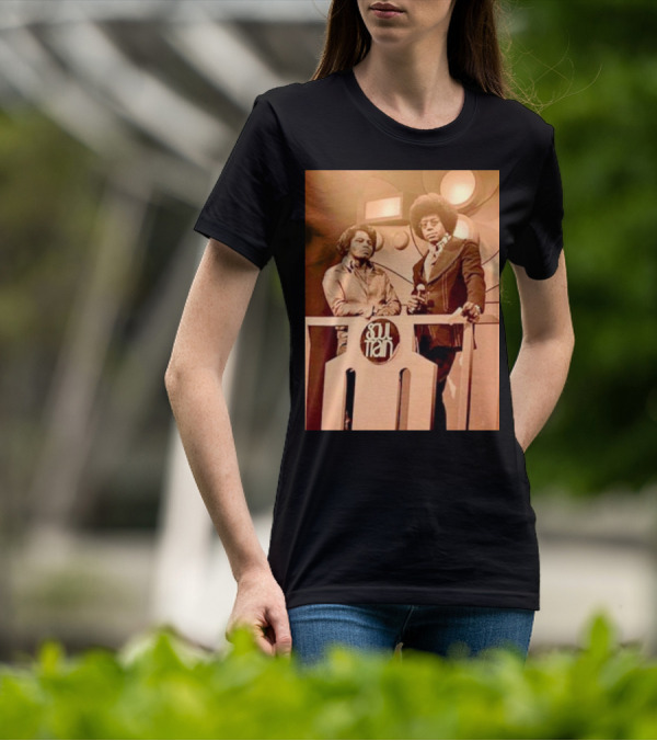 James Brown And Don Cornelius Soul Train Iconic Music Legends T-Shirt