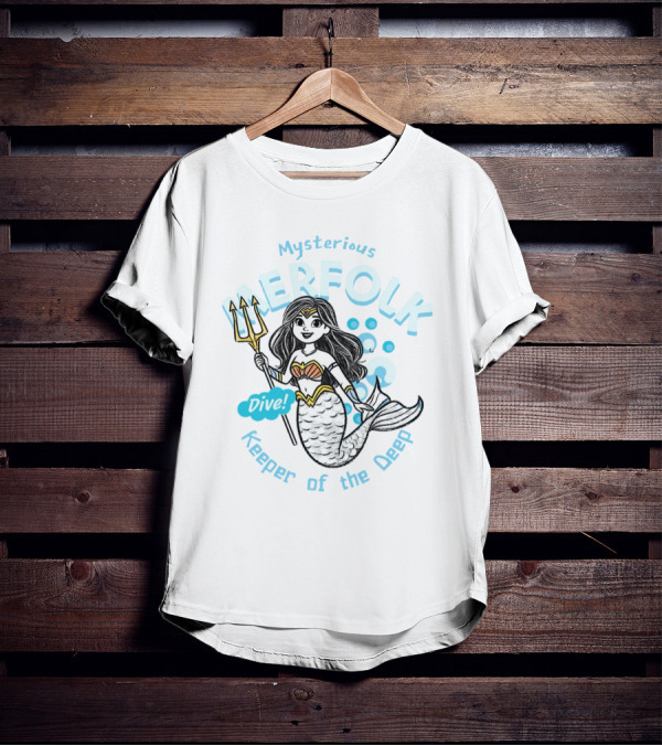 Mysterious Merfolk Dive Keeper Of The Deep T-Shirt