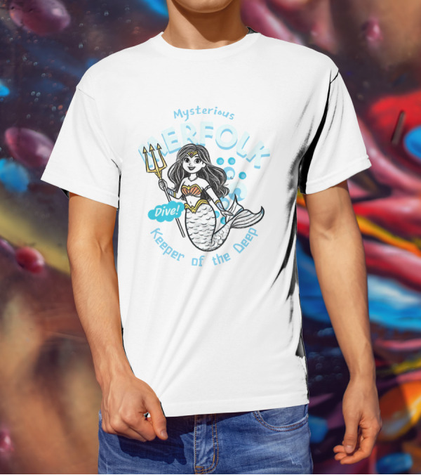 Mysterious Merfolk Dive Keeper Of The Deep T-Shirt