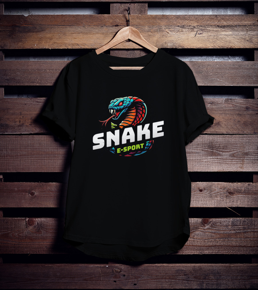 Snake Esport Vibrant Mascot T-Shirt