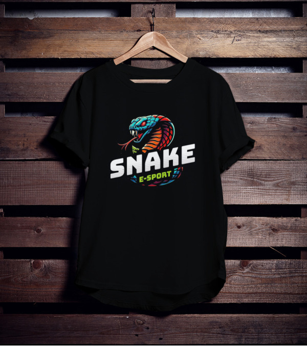 Snake Esport Vibrant Mascot T-Shirt