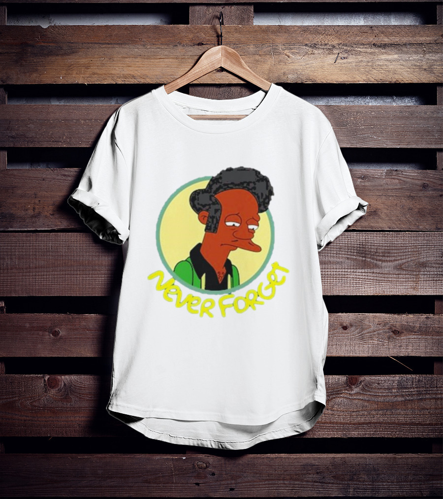 Never Forget Apu Simpsons Character T-Shirt