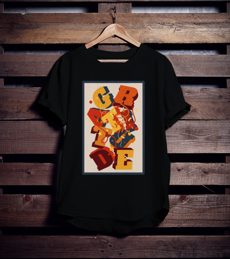 GRADE 3D Letter Explosion T-Shirt