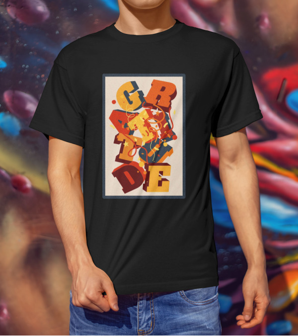 GRADE 3D Letter Explosion T-Shirt