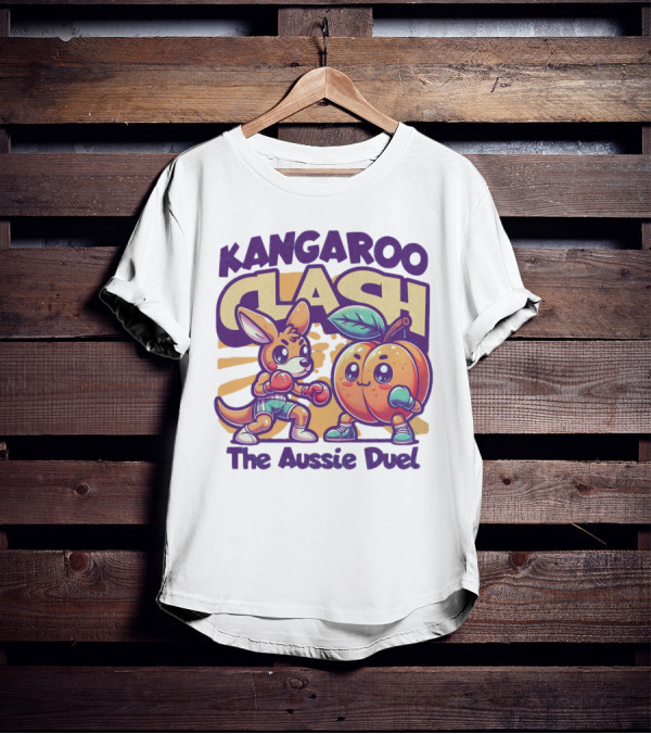 Kangaroo Clash The Aussie Duel T-Shirt