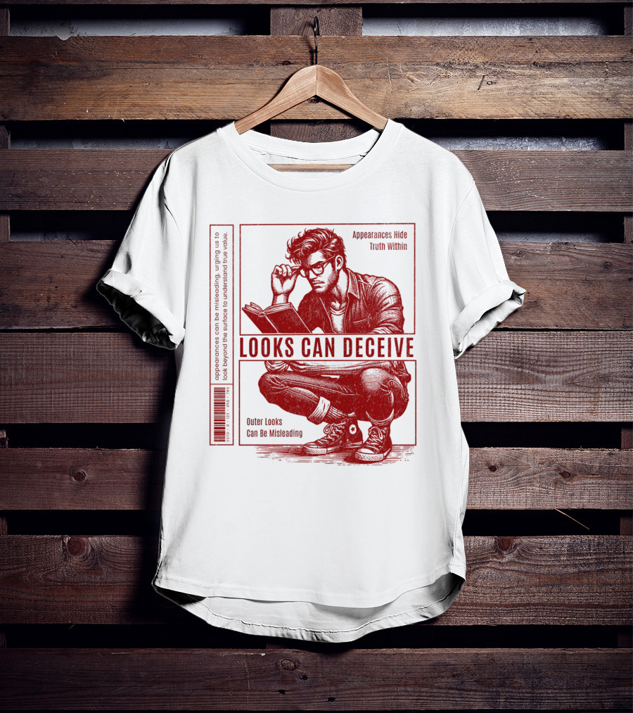 Looks Can Deceive Appearances Hide Truth Within Outer Looks Can Be Misleading T-Shirt
