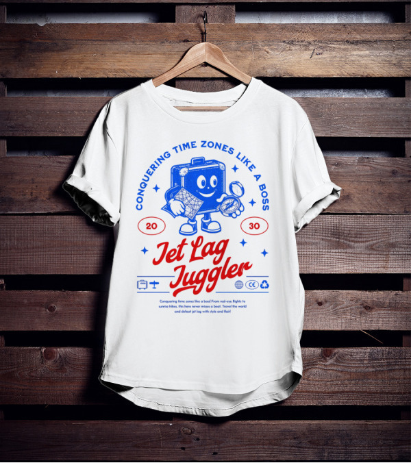 Jet Lag Juggler Conquering Time Zones Like A Boss T-Shirt