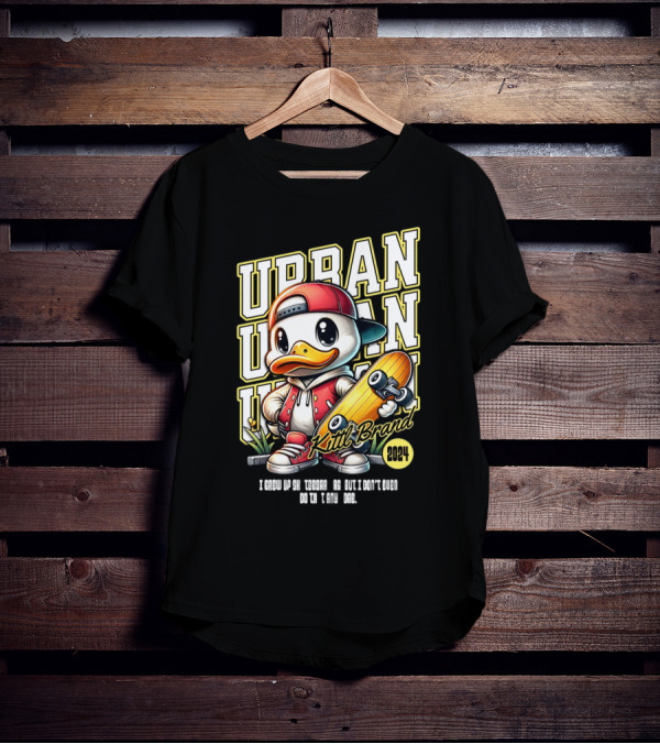 Urban Duck Skateboarding Kittl Brand T-Shirt