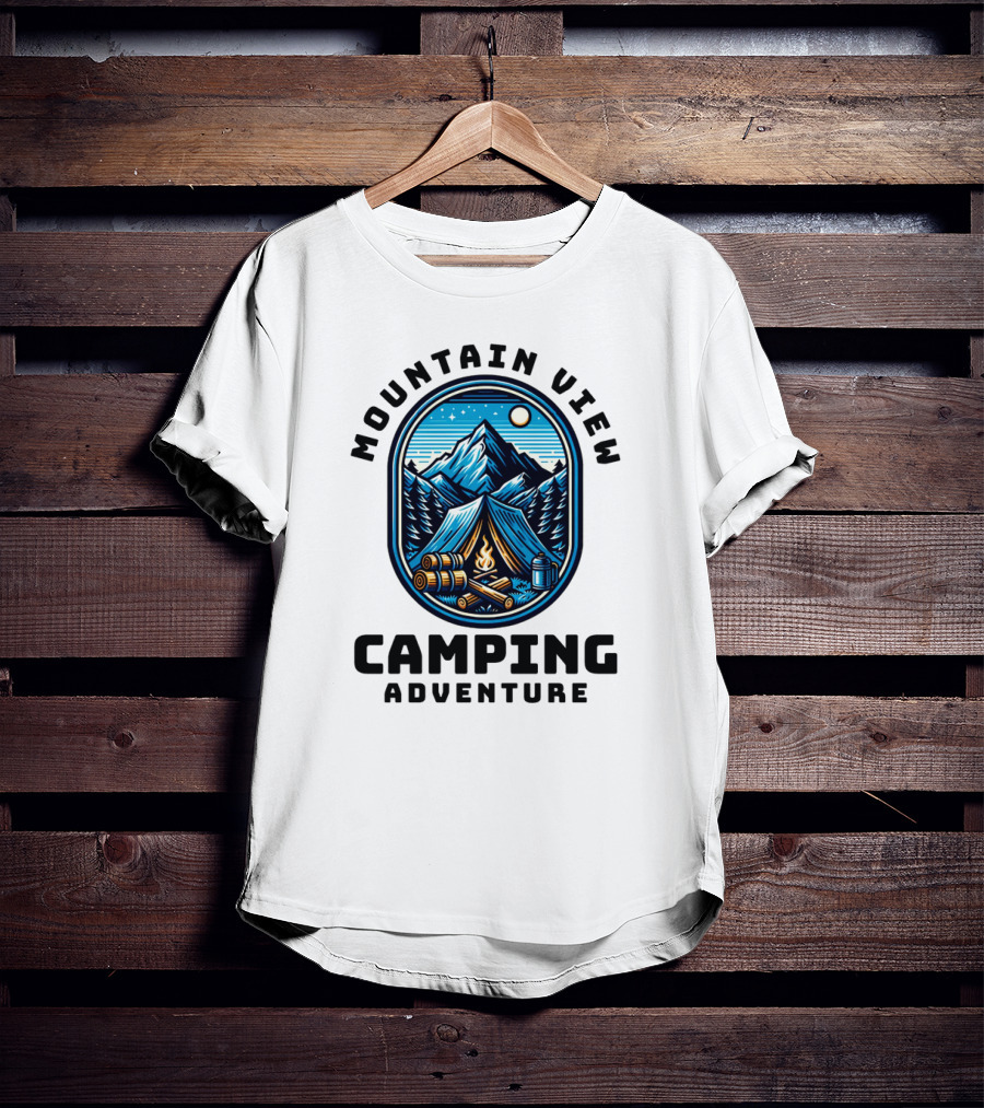 Mountain View Camping Adventure T-Shirt