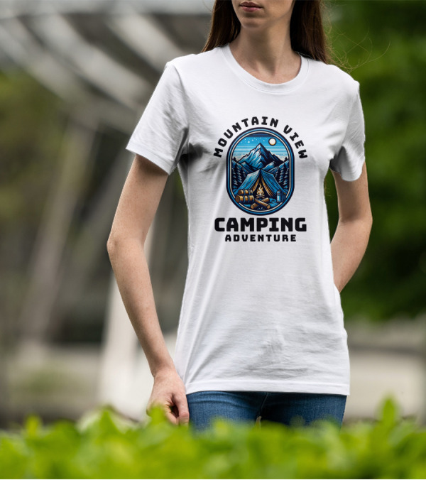 Mountain View Camping Adventure T-Shirt