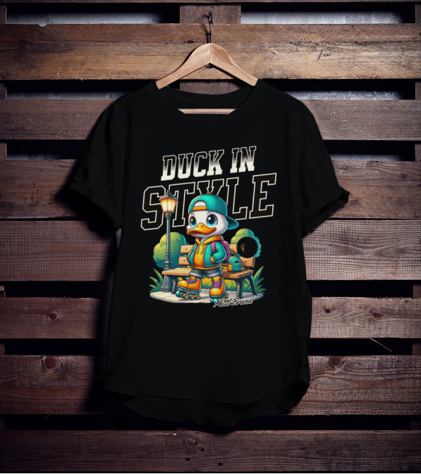 Duck In Style Skating Through Life's Ups And Downs With Friends Around Kutt Brand T-Shirt