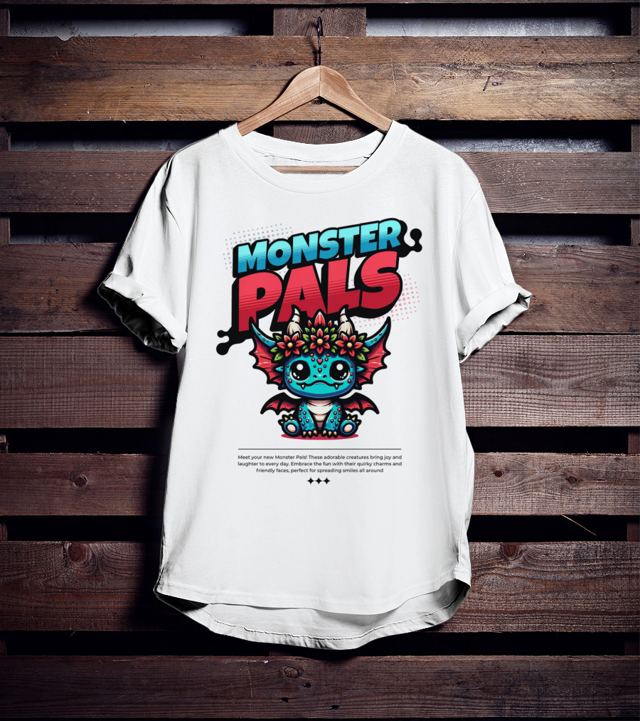 MONSTER PALS Adorable Creatures With Quirky Charm And Friendly Faces T-Shirt