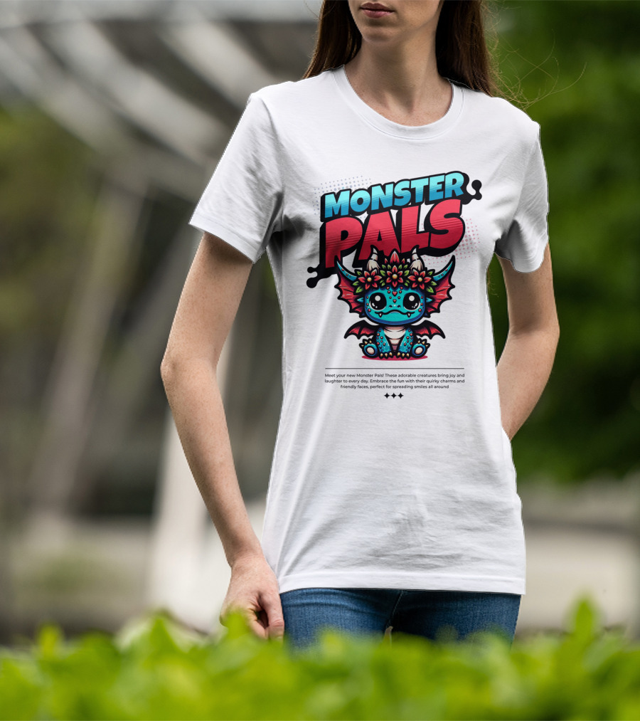 MONSTER PALS Adorable Creatures With Quirky Charm And Friendly Faces T-Shirt