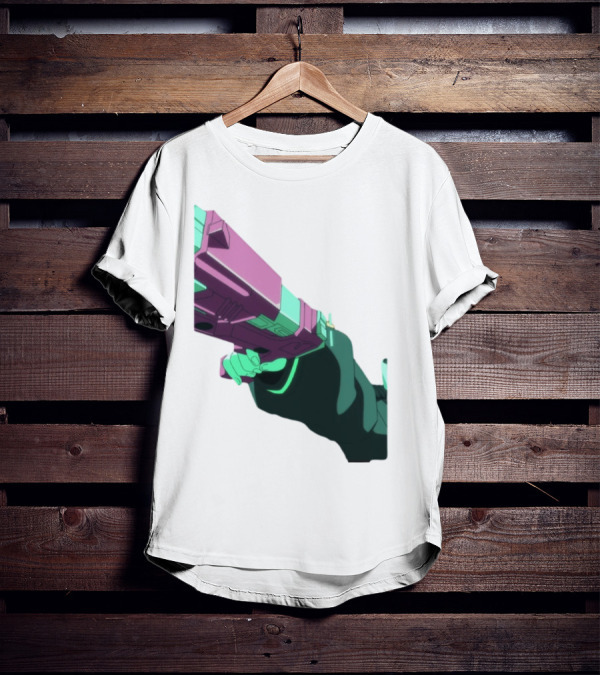 Rebecca Cyberpunk Edgerunners Aesthetic Gun T-Shirt