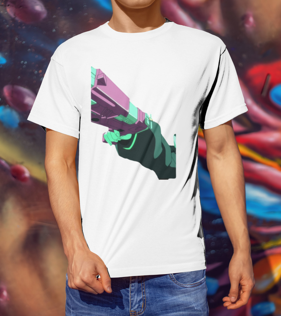 Rebecca Cyberpunk Edgerunners Aesthetic Gun T-Shirt