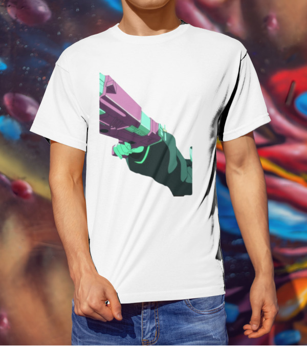 Rebecca Cyberpunk Edgerunners Aesthetic Gun T-Shirt