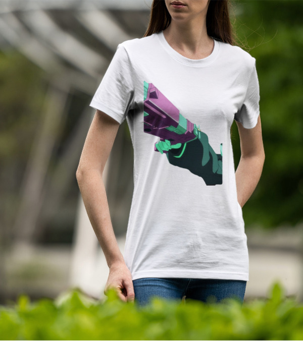 Rebecca Cyberpunk Edgerunners Aesthetic Gun T-Shirt