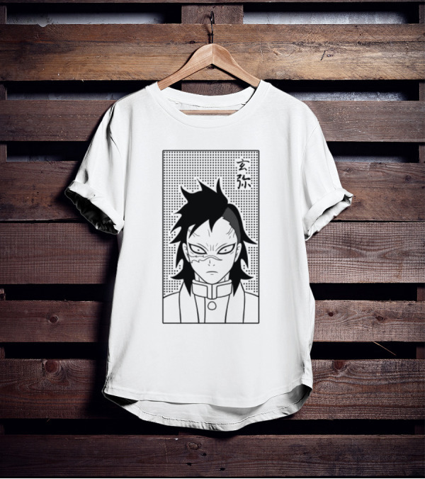 Genya Shinazugawa Manga Style Character T-Shirt