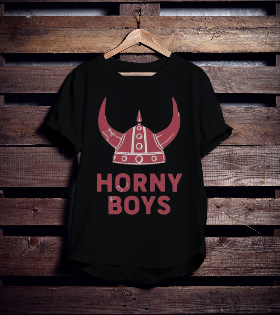 Horny Boys Viking Horned Helmet T-Shirt