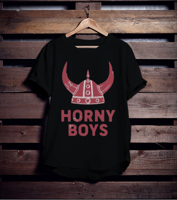 Horny Boys Viking Horned Helmet T-Shirt