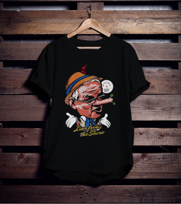 Scott Morrison Liar From The Shire Pinocchio Nose With Puppet Hands T-Shirt