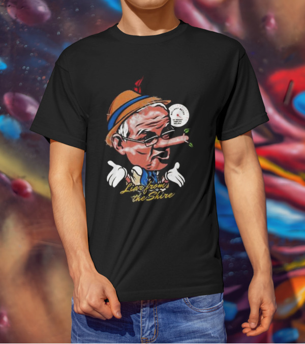 Scott Morrison Liar From The Shire Pinocchio Nose With Puppet Hands T-Shirt