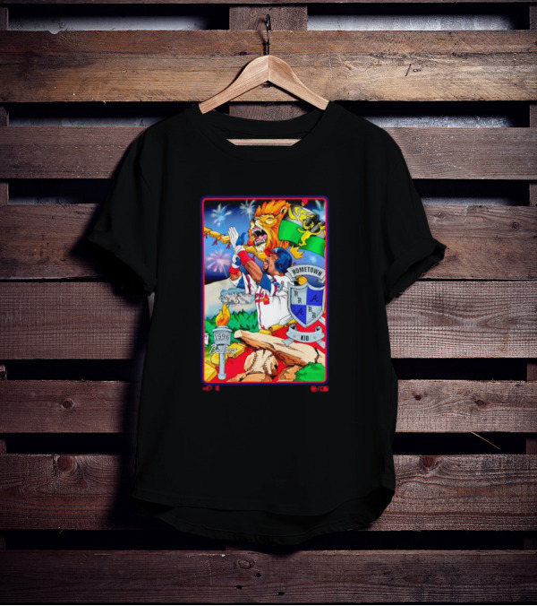 Hometown Kid Bat Boy 1996 Braves Lion Fireworks T-Shirt