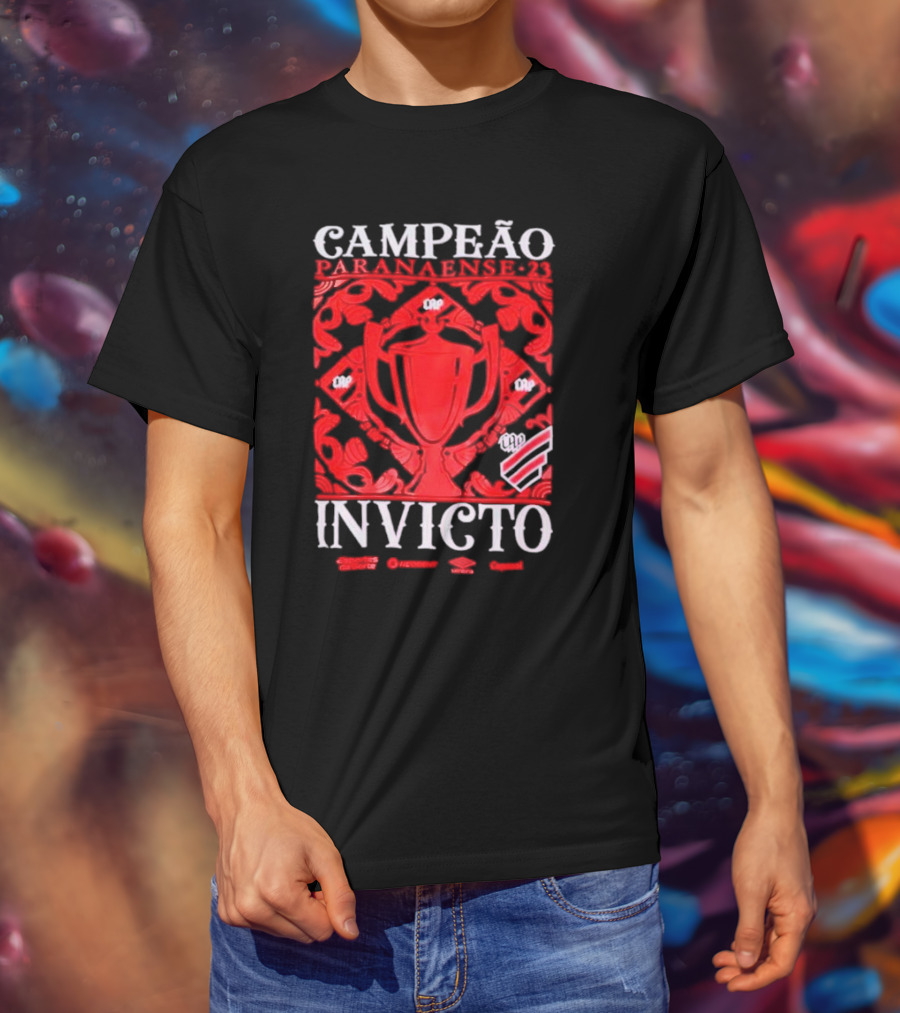 Campeão Paranaense 23 Invicto CAP Trophies And Emblems T-Shirt