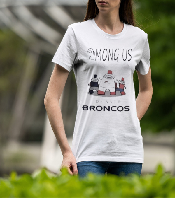 Among Us Denver Broncos Gaming Crossover T-Shirt