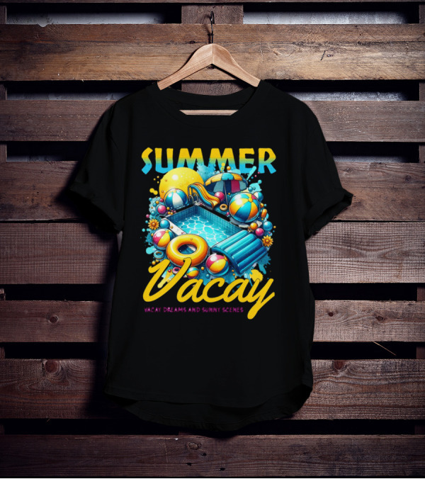 Summer Vacay Dreams And Sunny Scenes Pool Party T-Shirt