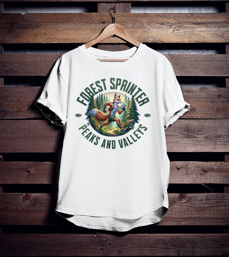 Forest Sprinter Peaks And Valleys T-Shirt