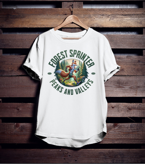 Forest Sprinter Peaks And Valleys T-Shirt