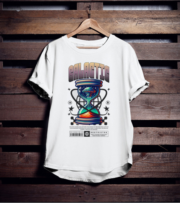 GALACTIC HOURGLASS RESTRICTED COSMIC SPACE ALIEN 18 T-Shirt