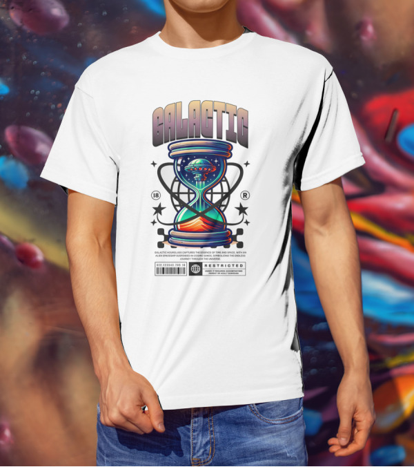 GALACTIC HOURGLASS RESTRICTED COSMIC SPACE ALIEN 18 T-Shirt