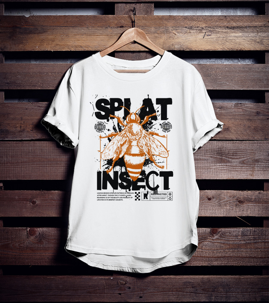 Splat Insect Restricted Warning T-Shirt