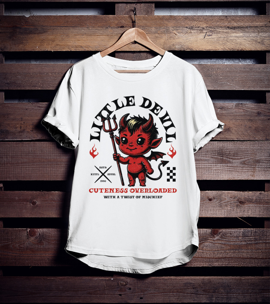 Little Devil Cuteness Overloaded With A Twist Of Mischief T-Shirt